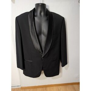 Vintage Mario Barutti Black Tuxedo Jacket 38–40R West Germany Pure Wool